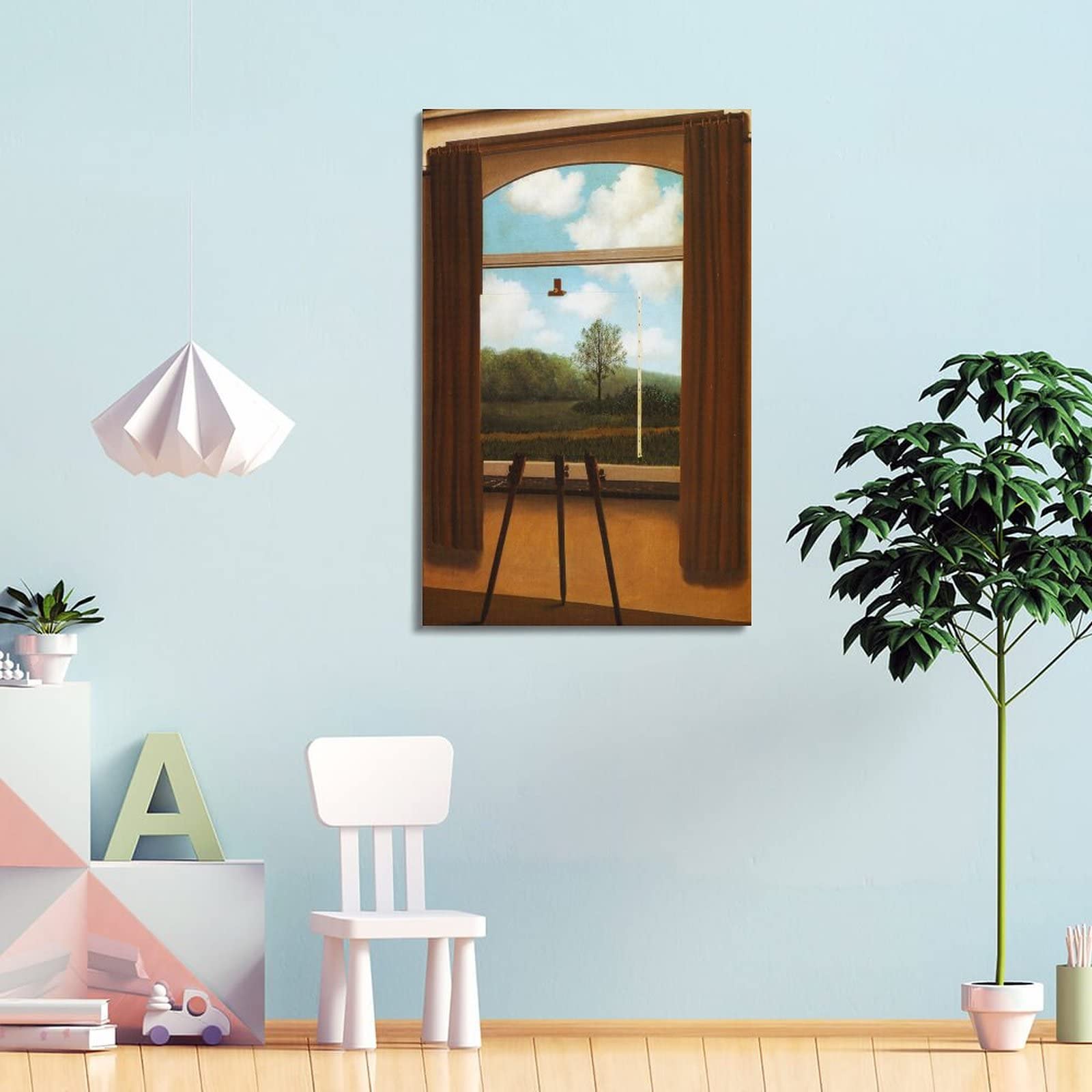 Amazon.co.jp: Rene Magritteルネ・マグリット画家作品「人間の